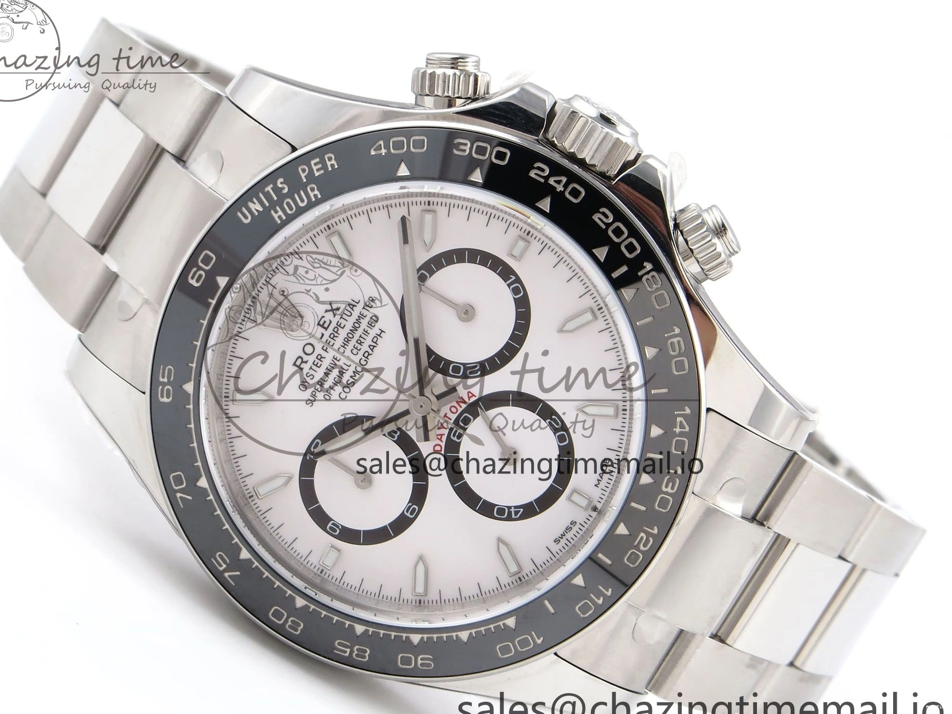 MiroTime 0427 Fashionable Daytona 126500 APF 1:1 Best Edition 904L Steel White Dial on SS Oyster Bracelet DD 1113